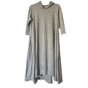 Gray hoodie dress with pockets size S